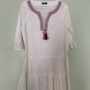 Cream Linen Tunic
